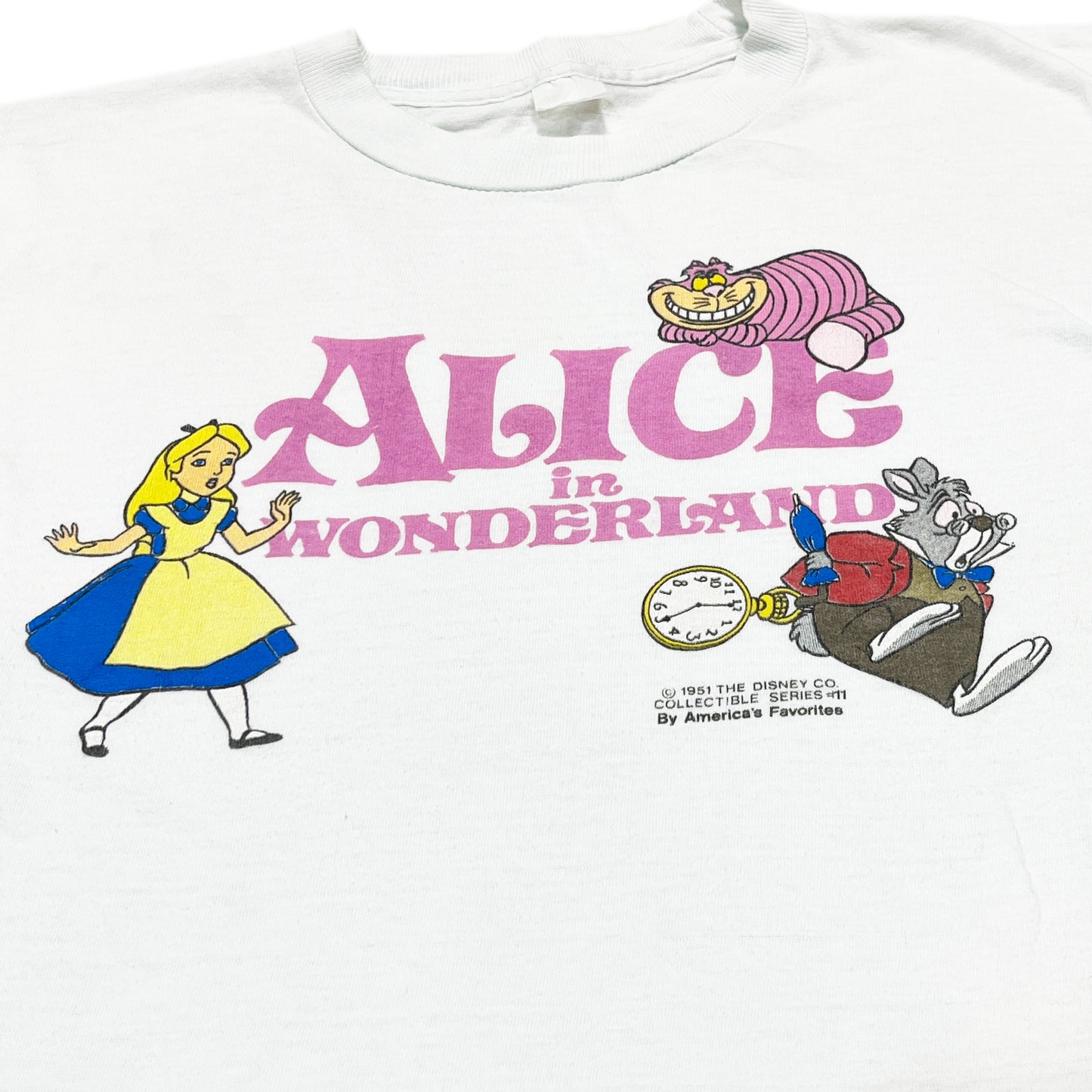 90's UnKnown Alice in Wonderland T Size (L)位 レア！