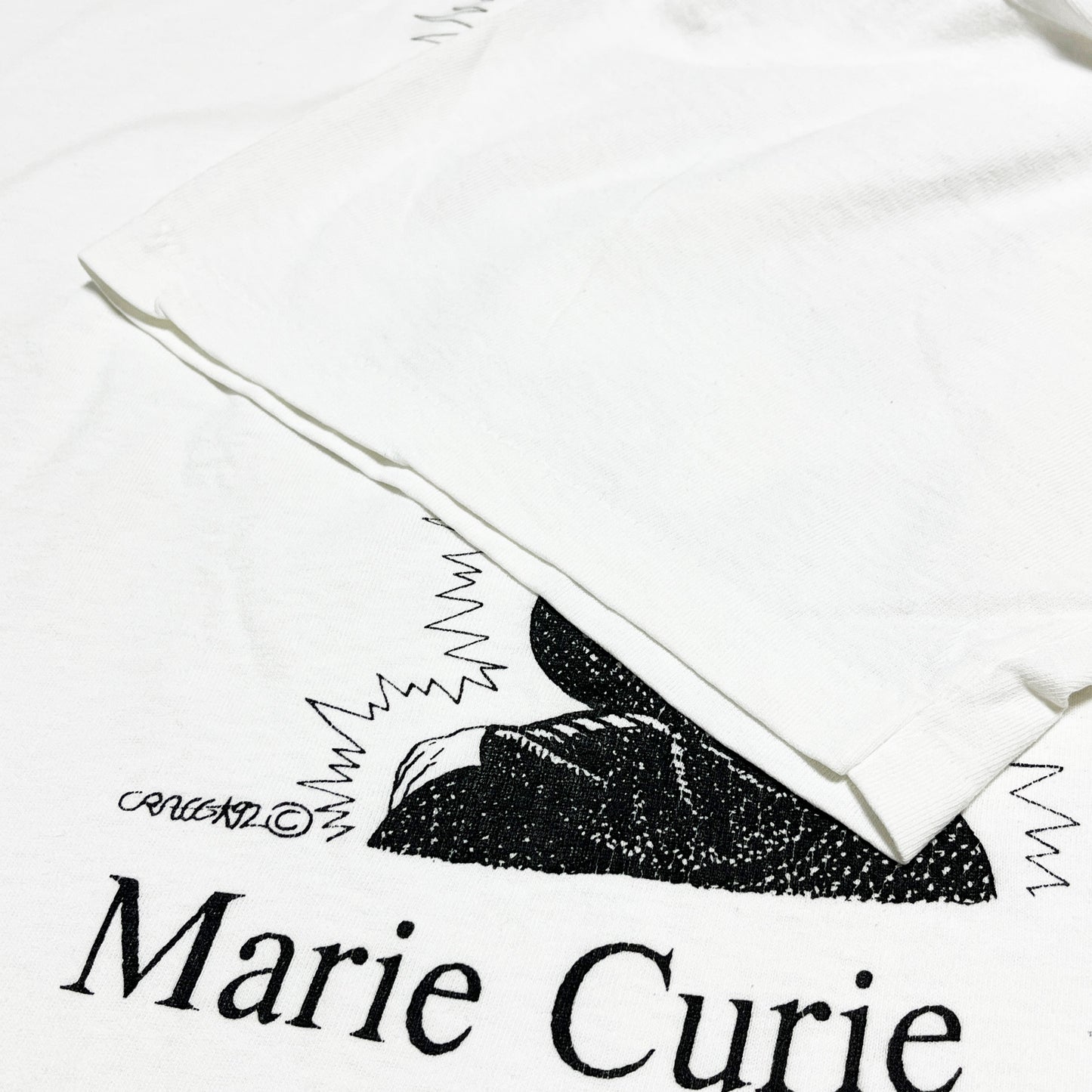 90's SOFFE SHIRTS Largely Literary Series "Marie Curie" T Size (XL)