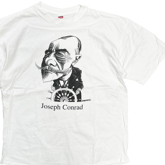 90's SOFFE SHIRTS Largely Literary Series "Joseph Conrad" T Size (XL)