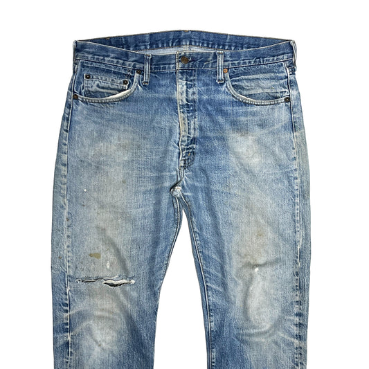 70s Levi's 505 シングル Denim PT W37 L29 平置き 1 70's Levi's 505 シングル Denim PT