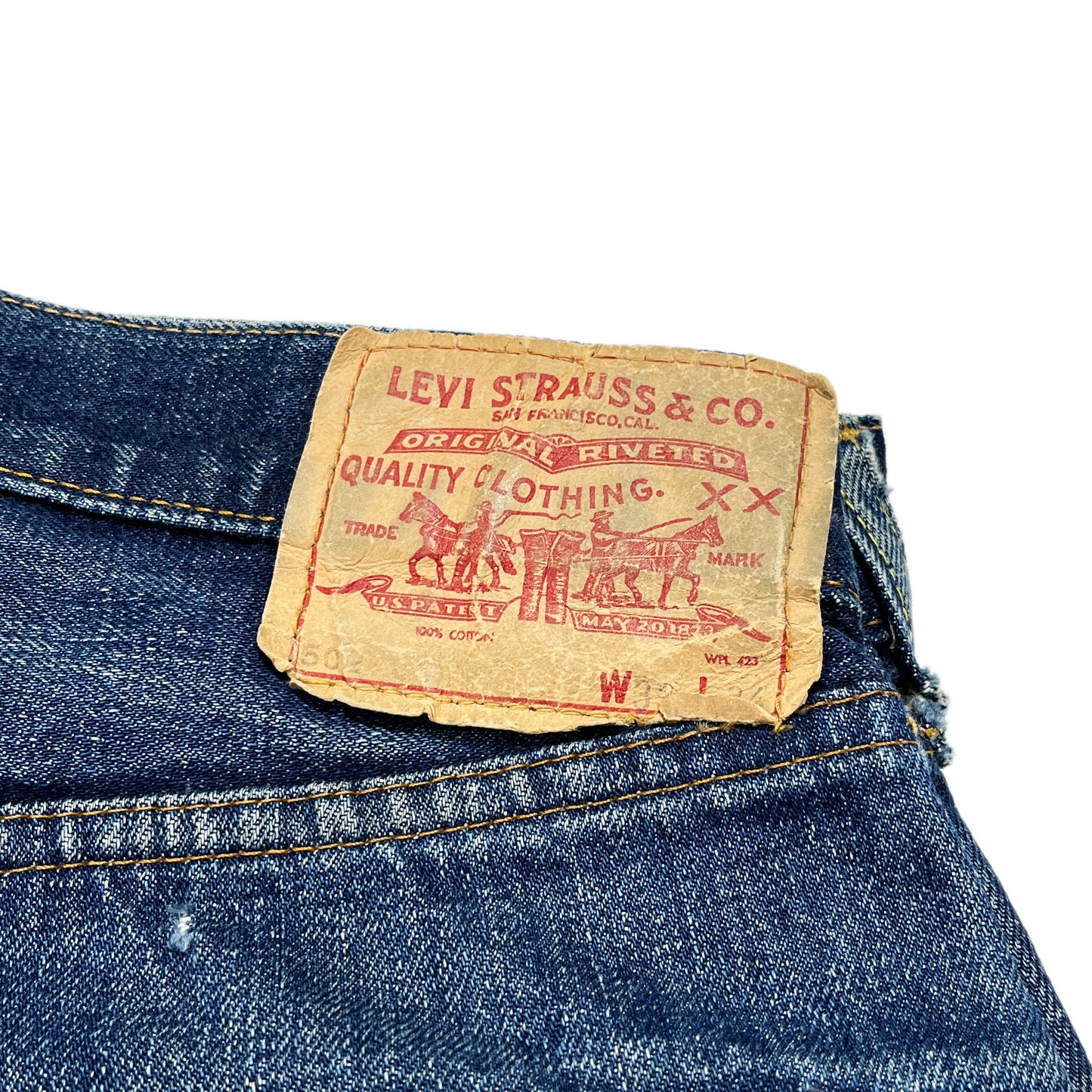 60's〜 Levi's 502 Big-E Denim PT 極上雰囲気 Size (W32 L29)位