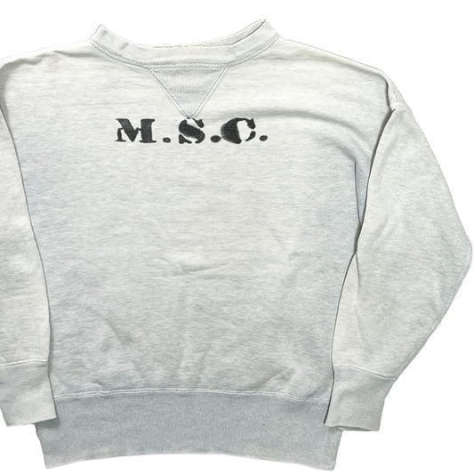 40's Unknown W-V Stencil Sweat Size (L-XL)位 レア！