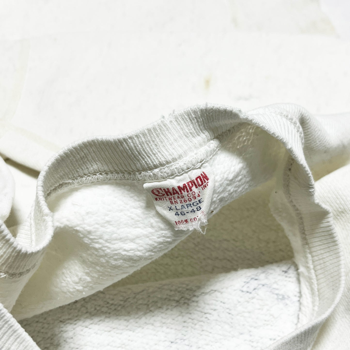 60's Champion ランタグ Sweat 染み込み三段プリント Size (XL)