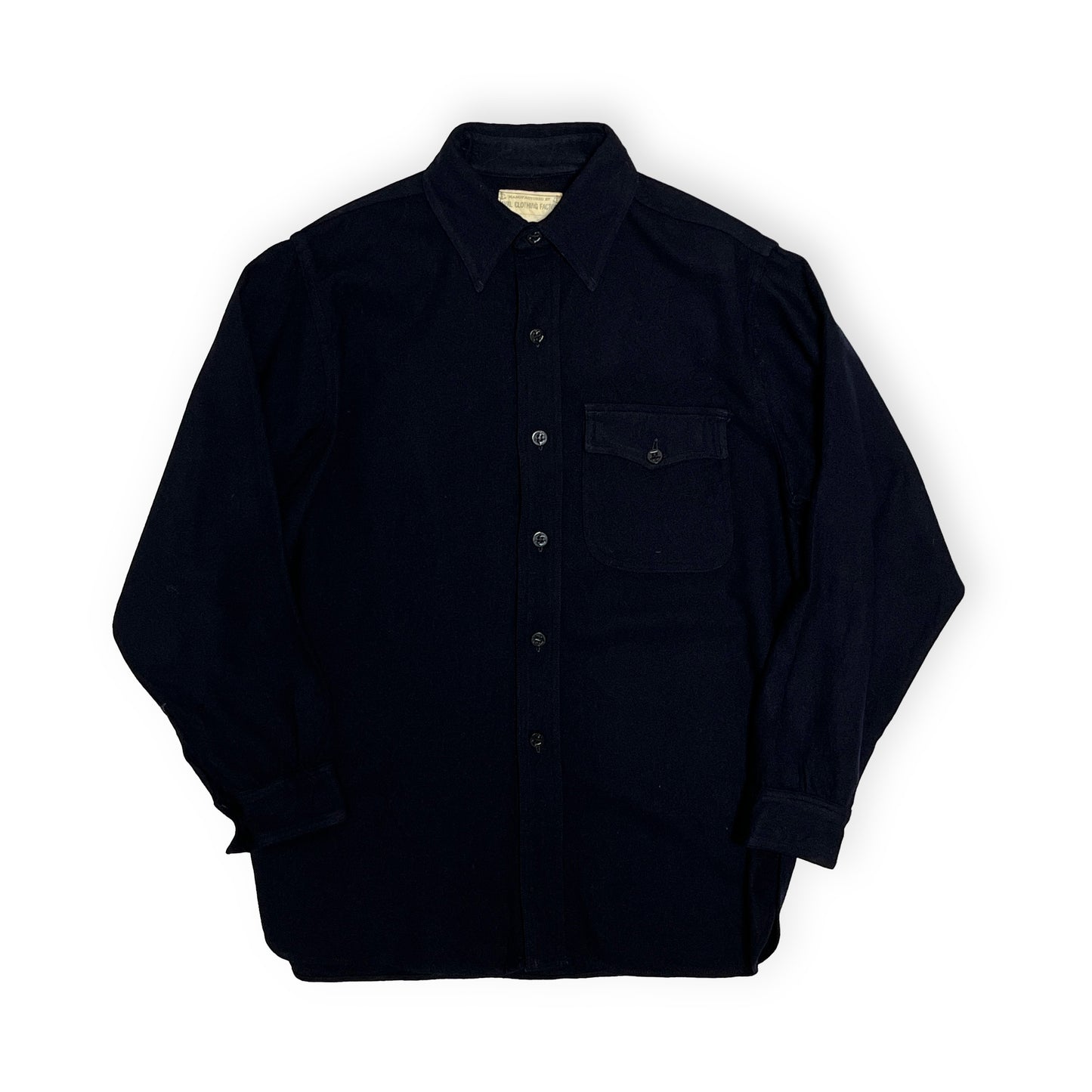 40's U.S.NAVAL CLOTHING FACTORY CPO 1Pocket Wool SH Size (L)位