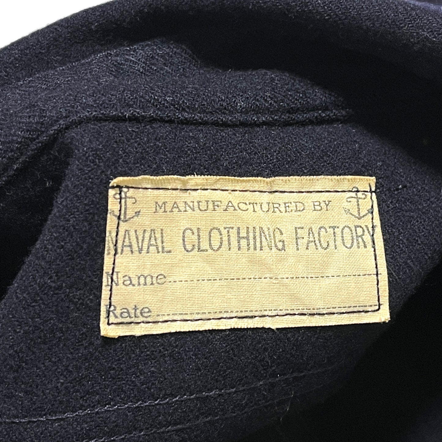 40's U.S.NAVAL CLOTHING FACTORY CPO 1Pocket Wool SH Size (L)位