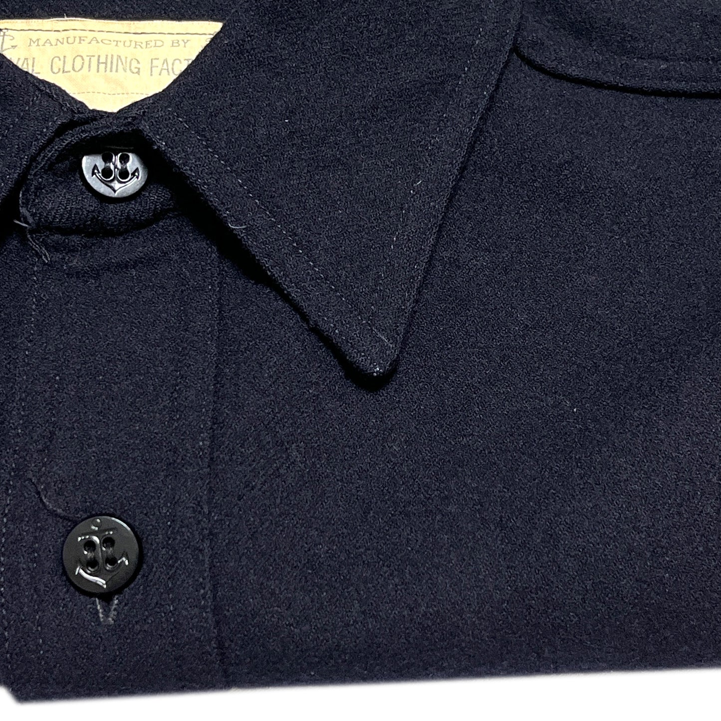 40's U.S.NAVAL CLOTHING FACTORY CPO 1Pocket Wool SH Size (L)位