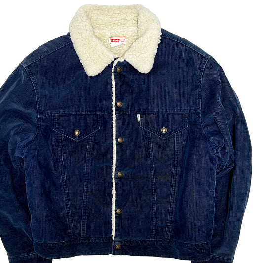 70's Levi's 70605 Boa Cords JKT Navy Size (44)