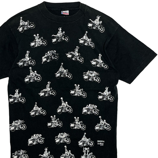 90's FRUIT OF THE LOOM Fashion Victim スカルライダー T 四十八手 Size (M)