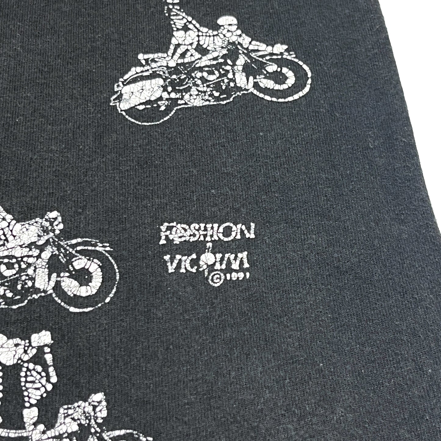 90's FRUIT OF THE LOOM Fashion Victim スカルライダー T 四十八手 Size (M)