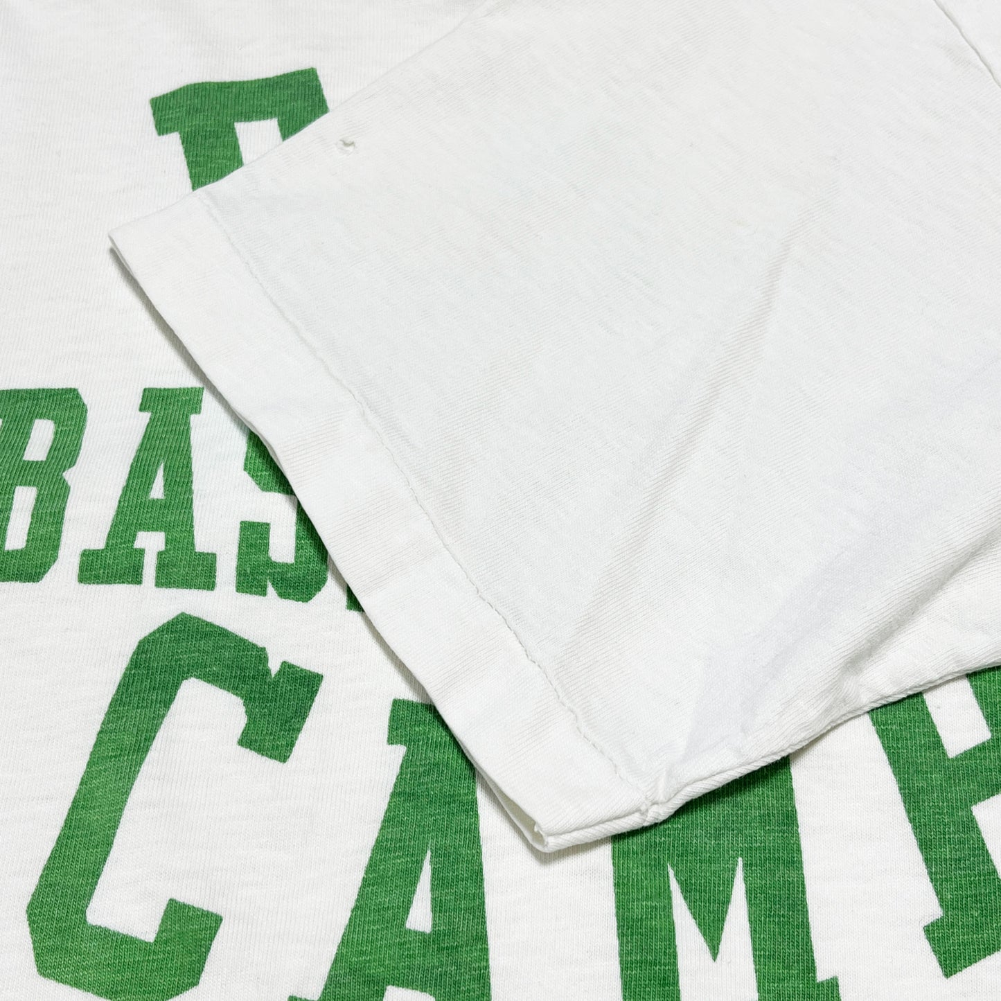 60's〜 Unknown "E.M.U. BASKETBALL CAMP" T 染み込み バインダーネック Size (L)位