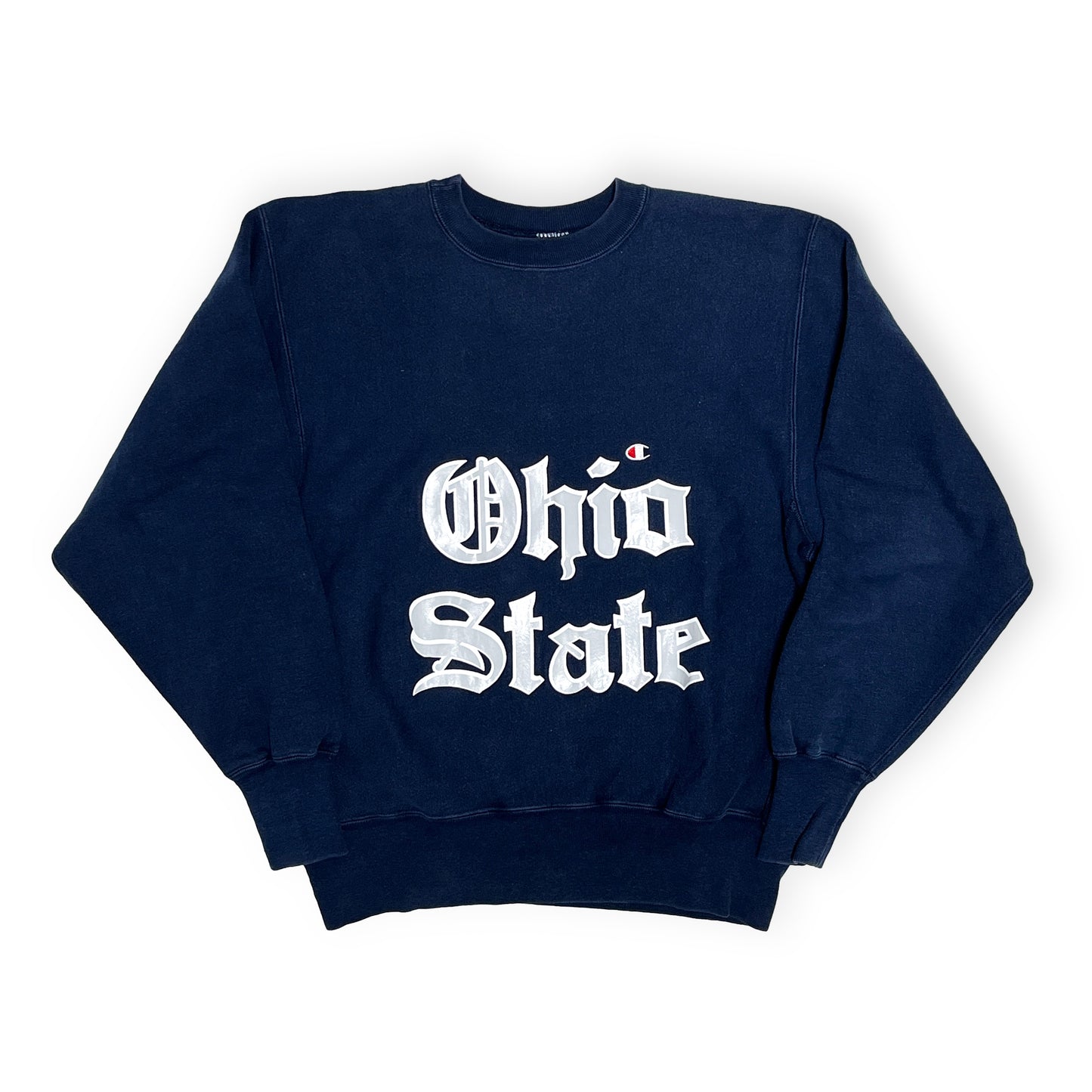 90's Champion R/W "Ohio State" 目付き Old English Size (L) レア！