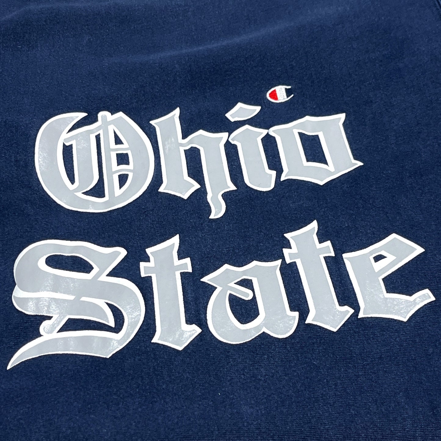 90's Champion R/W "Ohio State" 目付き Old English Size (L) レア！