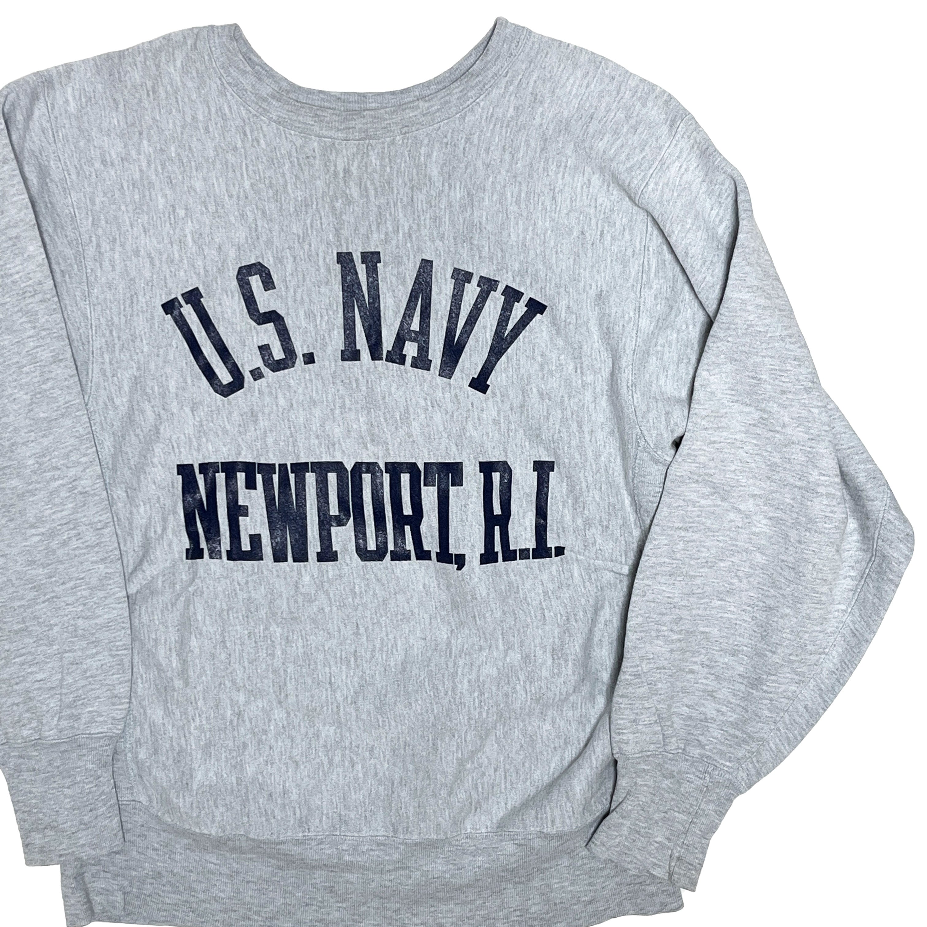80s チャンピオン U.S.NAVY NEWPORT.R.I. Tシャツ L ヴィンテージ古着