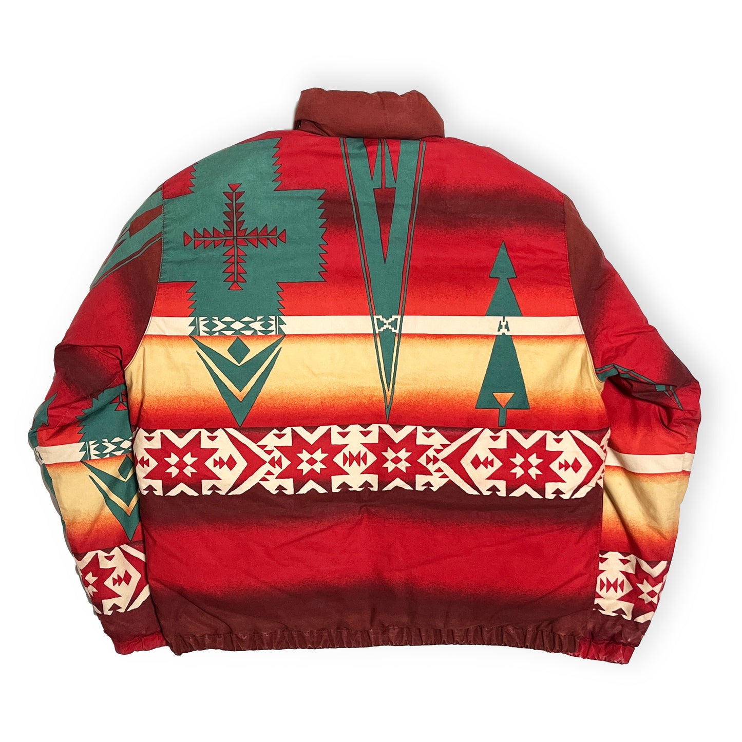 90's Polo Country Down JKT Native Pattern Size (Boys-L) レア！