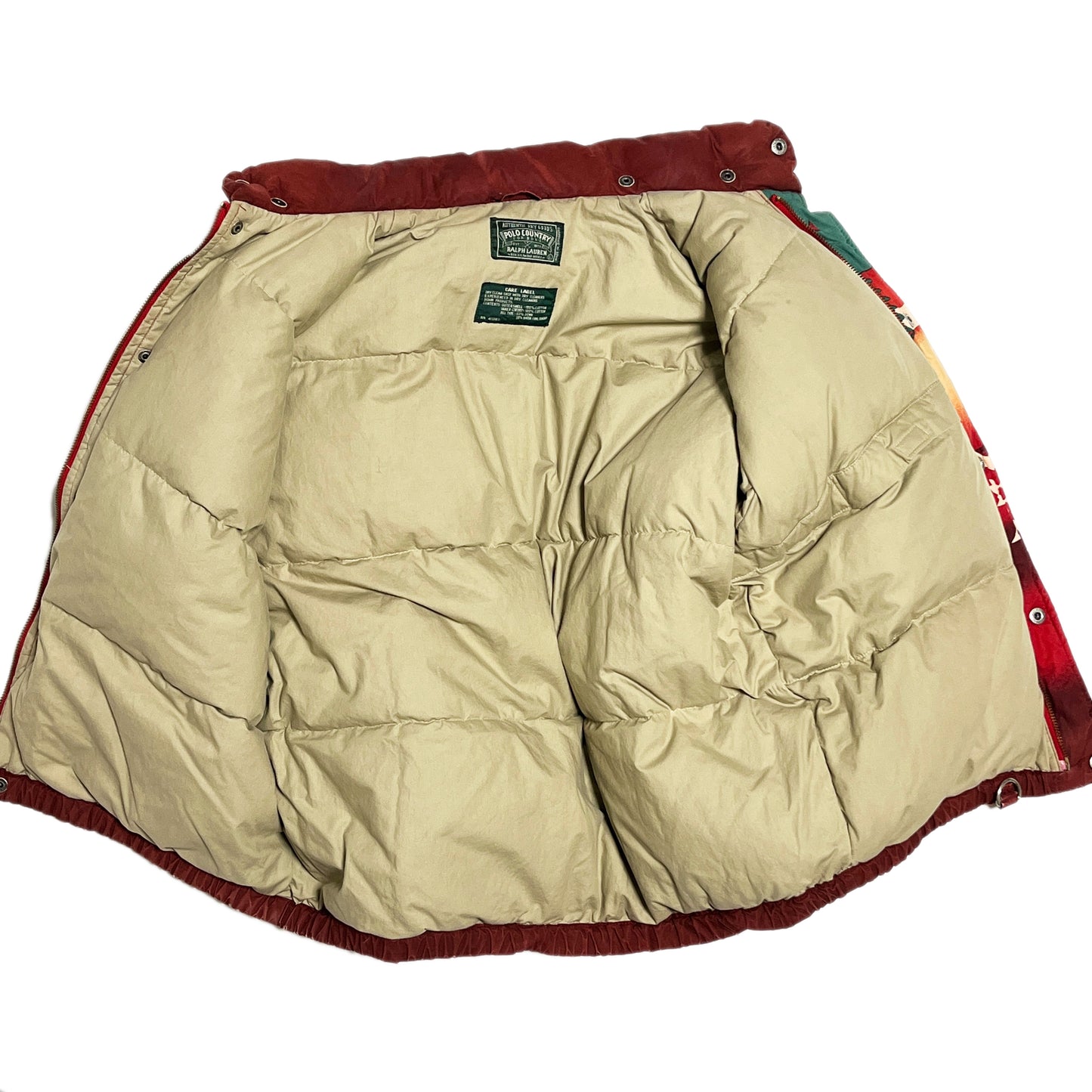 90's Polo Country Down JKT Native Pattern Size (Boys-L) レア！