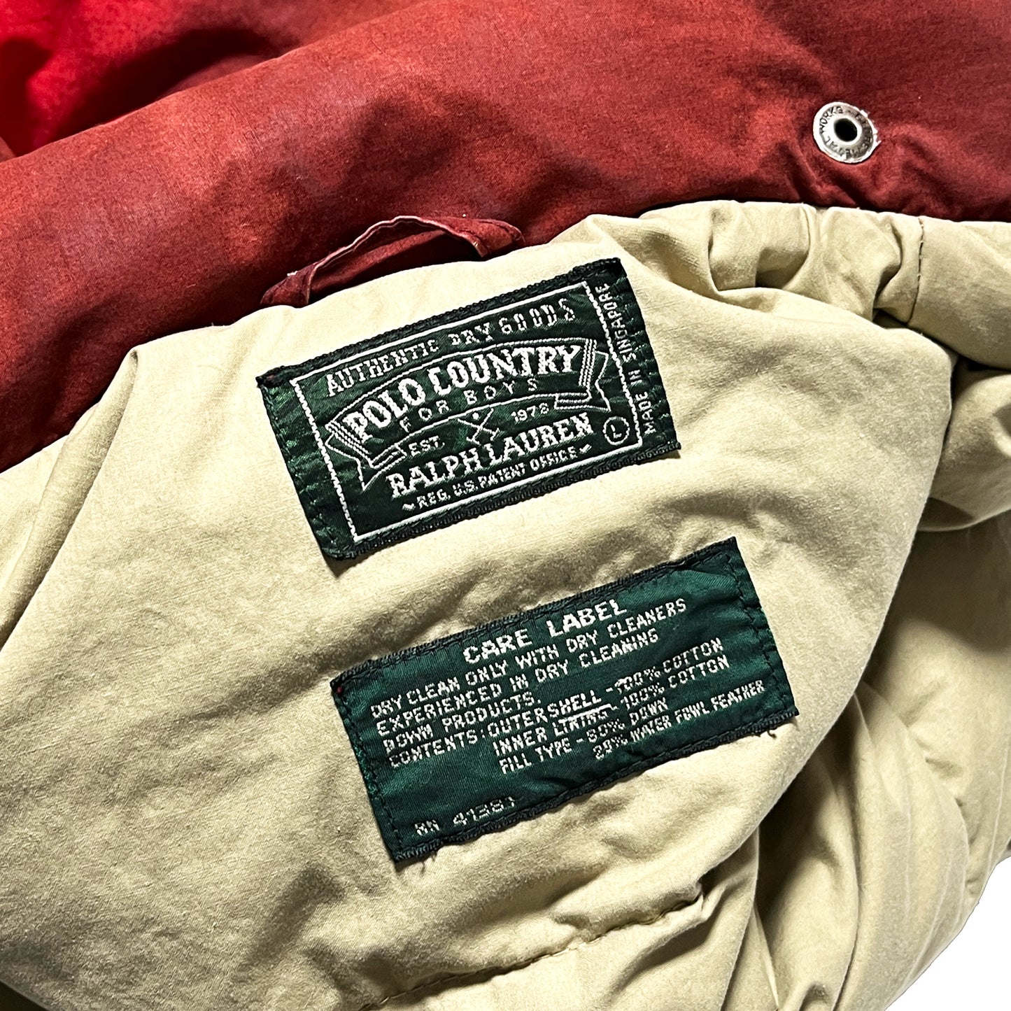 90's Polo Country Down JKT Native Pattern Size (Boys-L) レア！