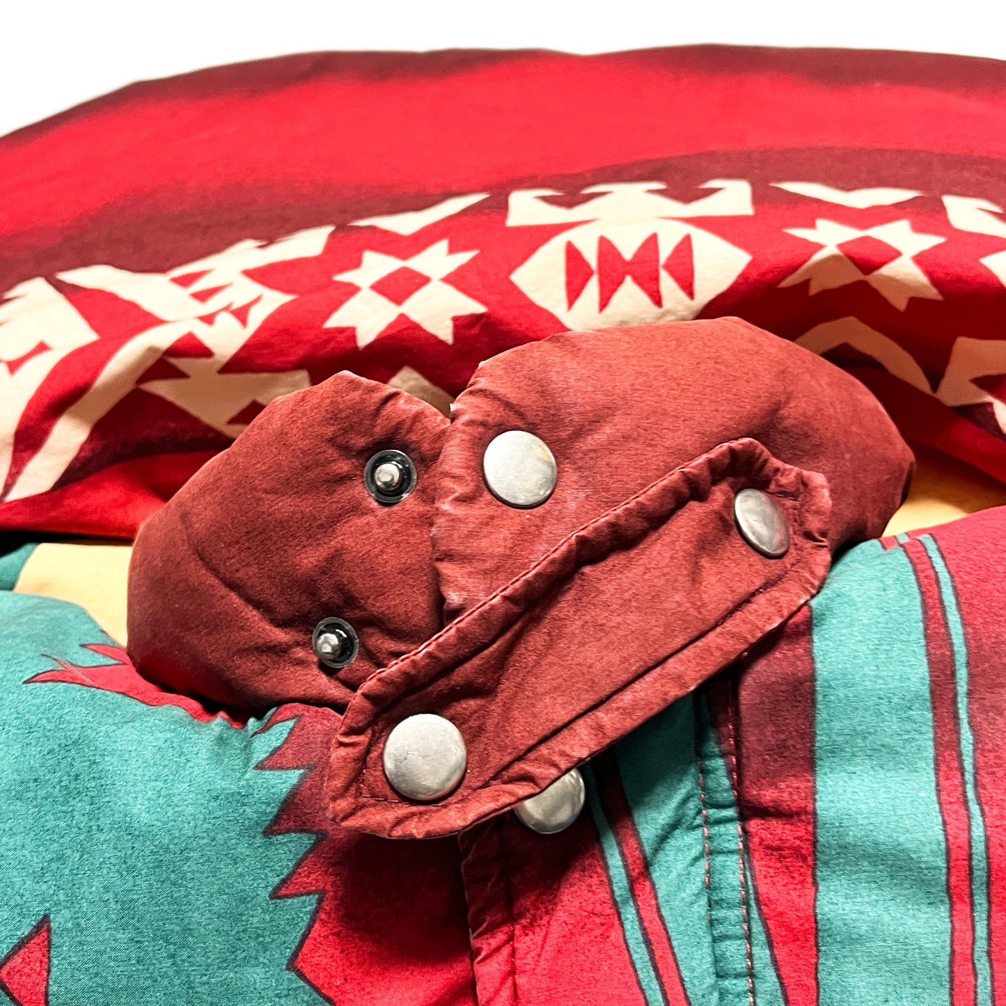 90's Polo Country Down JKT Native Pattern Size (Boys-L) レア！