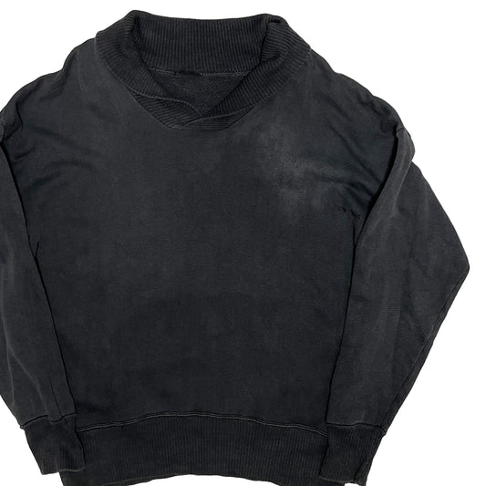 50's〜 Unknown Black Shawl Sweat Size (L)位 ビッグサイズ！