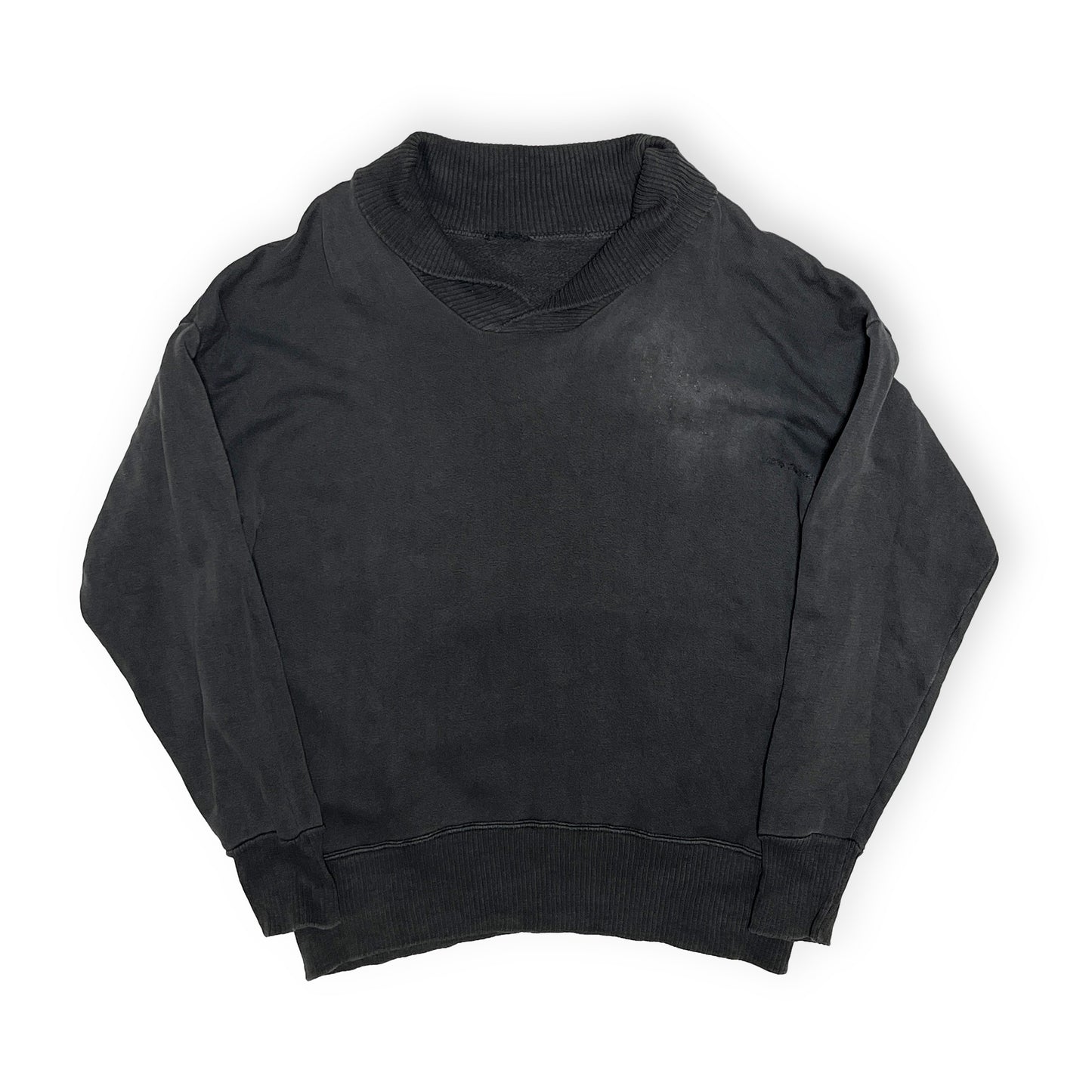 50's〜 Unknown Black Shawl Sweat Size (L)位 ビッグサイズ！