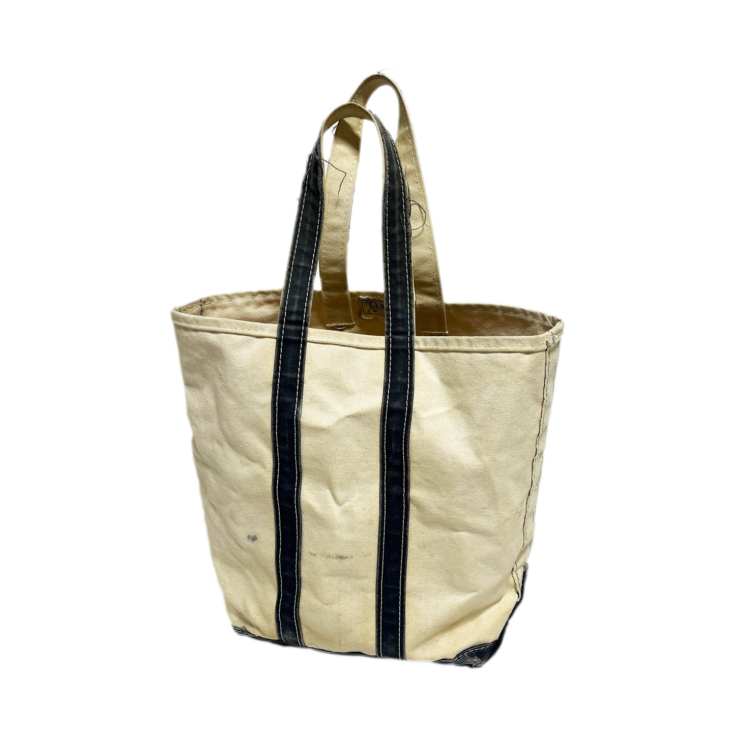 80's L.L.Bean BOAT AND TOTE ナチュラル X ネイビー Size (Long Type)