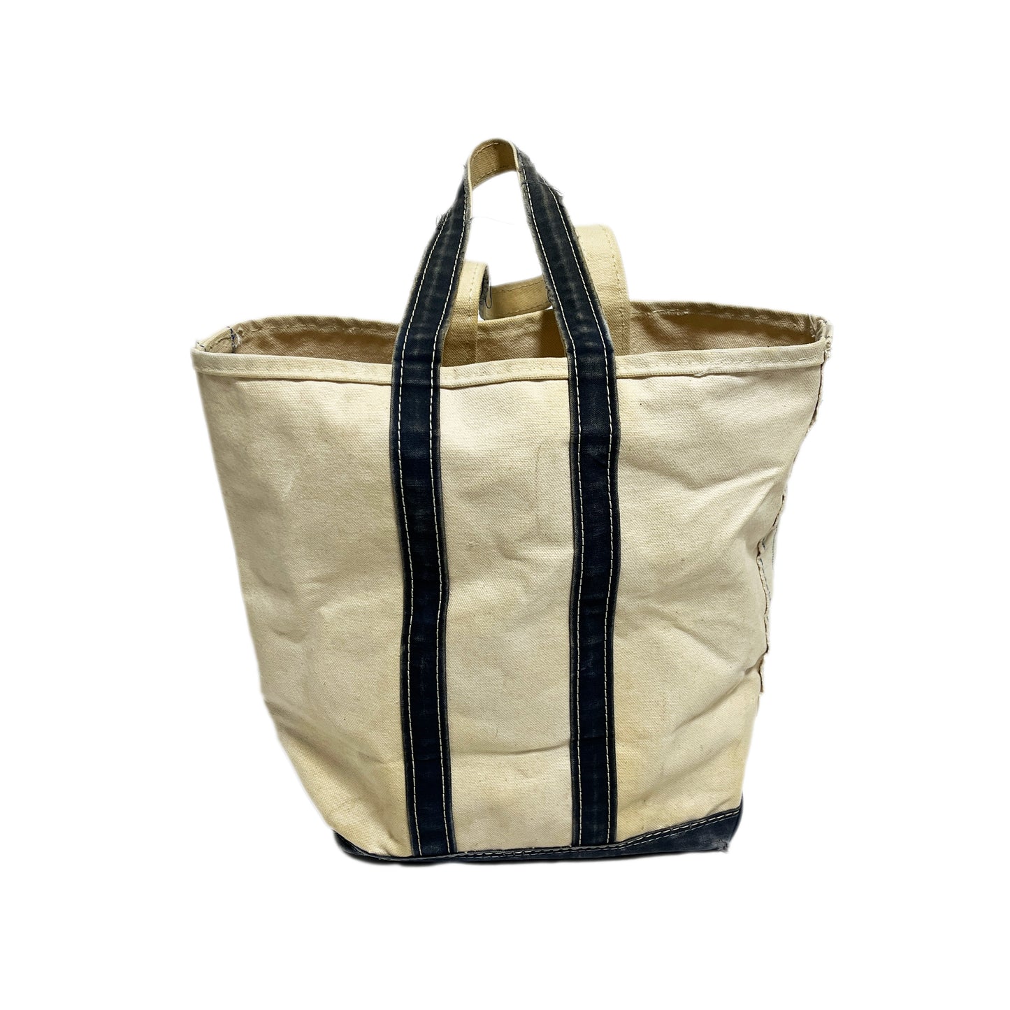 80's L.L.Bean BOAT AND TOTE ナチュラル X ネイビー Size (Long Type)