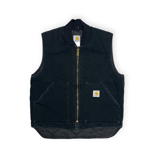 アメリカ製 Carhartt Duck Vest Black Size (L-R)