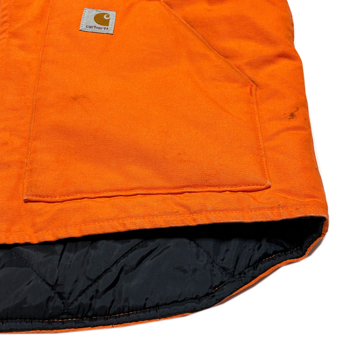 メキシコ製 Carhartt Duck Vest Orange Size (L)