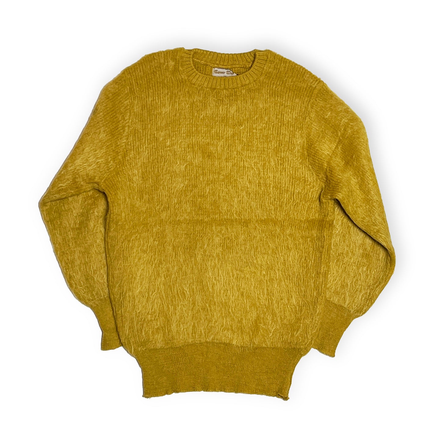 60's Truval Mohair Crew-Neck Sweater マスタード Size (L)位