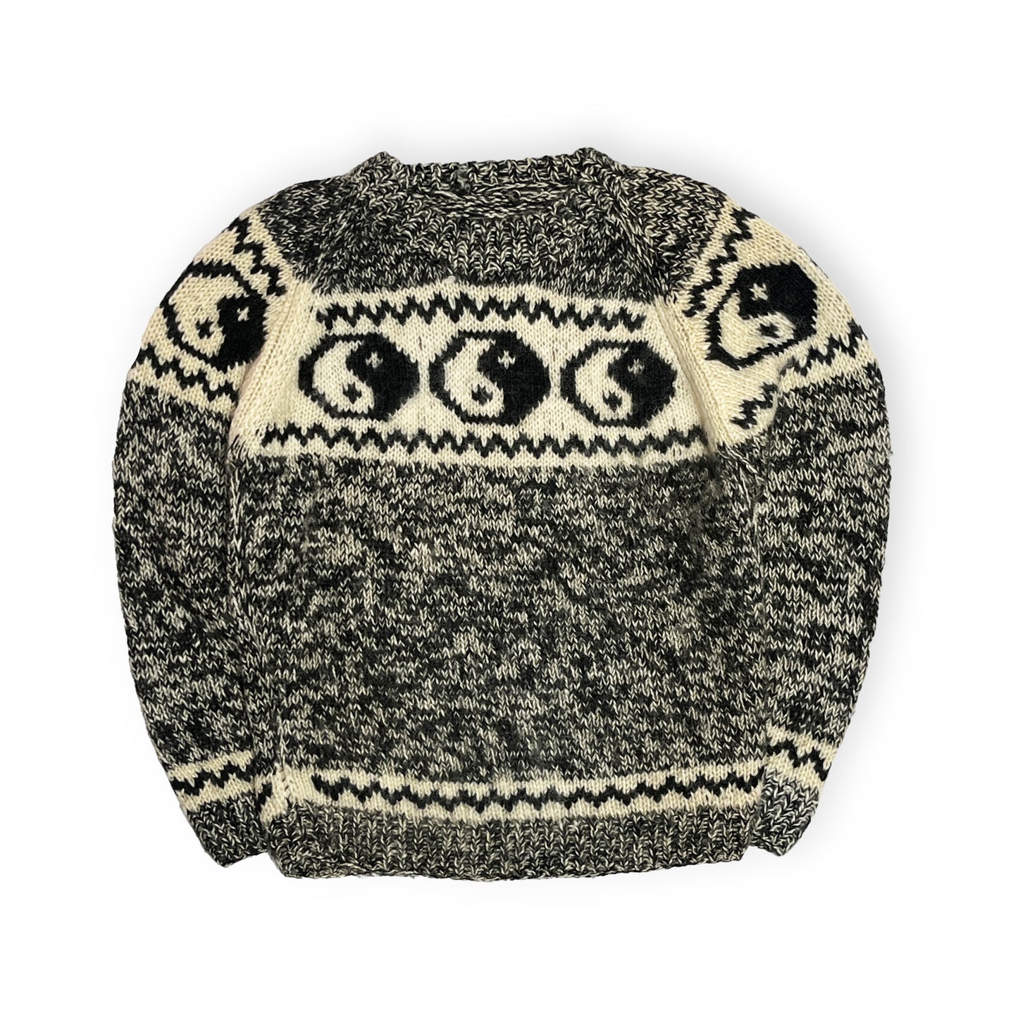 80's〜陰陽 Wool Sweater Size (L-XL)位