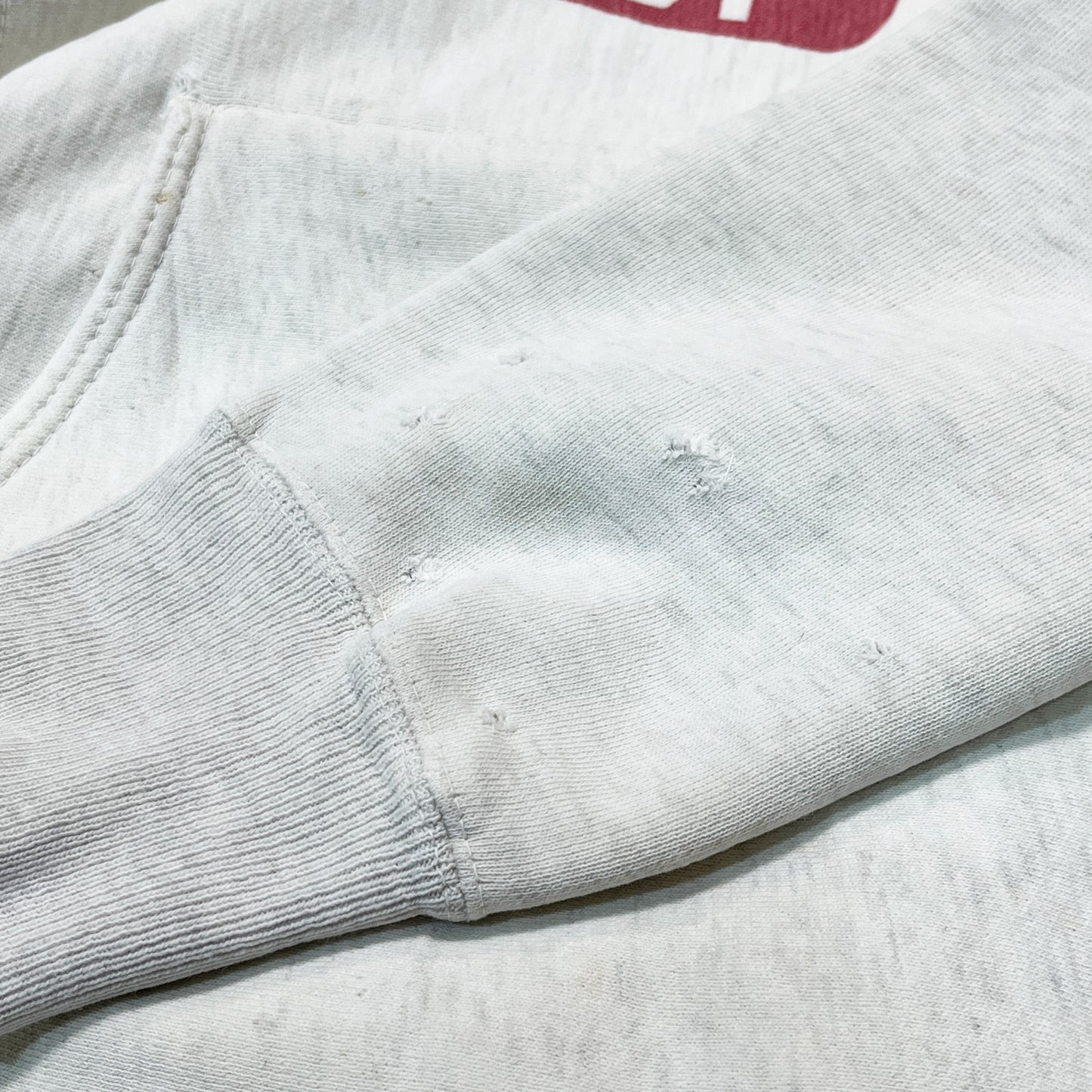 50's〜 Champion R/W After Hoodie 染み込みプリント "RIDGEVIEW 81" Size (L-XL位) スペシャル！