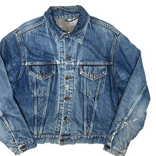 60s Levi's 70507 Denim JKT ブランケット付き 44 平置き 1 60's Levi's 70507 Denim JKT ブラ