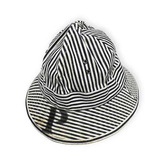 40's〜 U.SMILITARY "PW" STRIPED HAT 極上コンディション