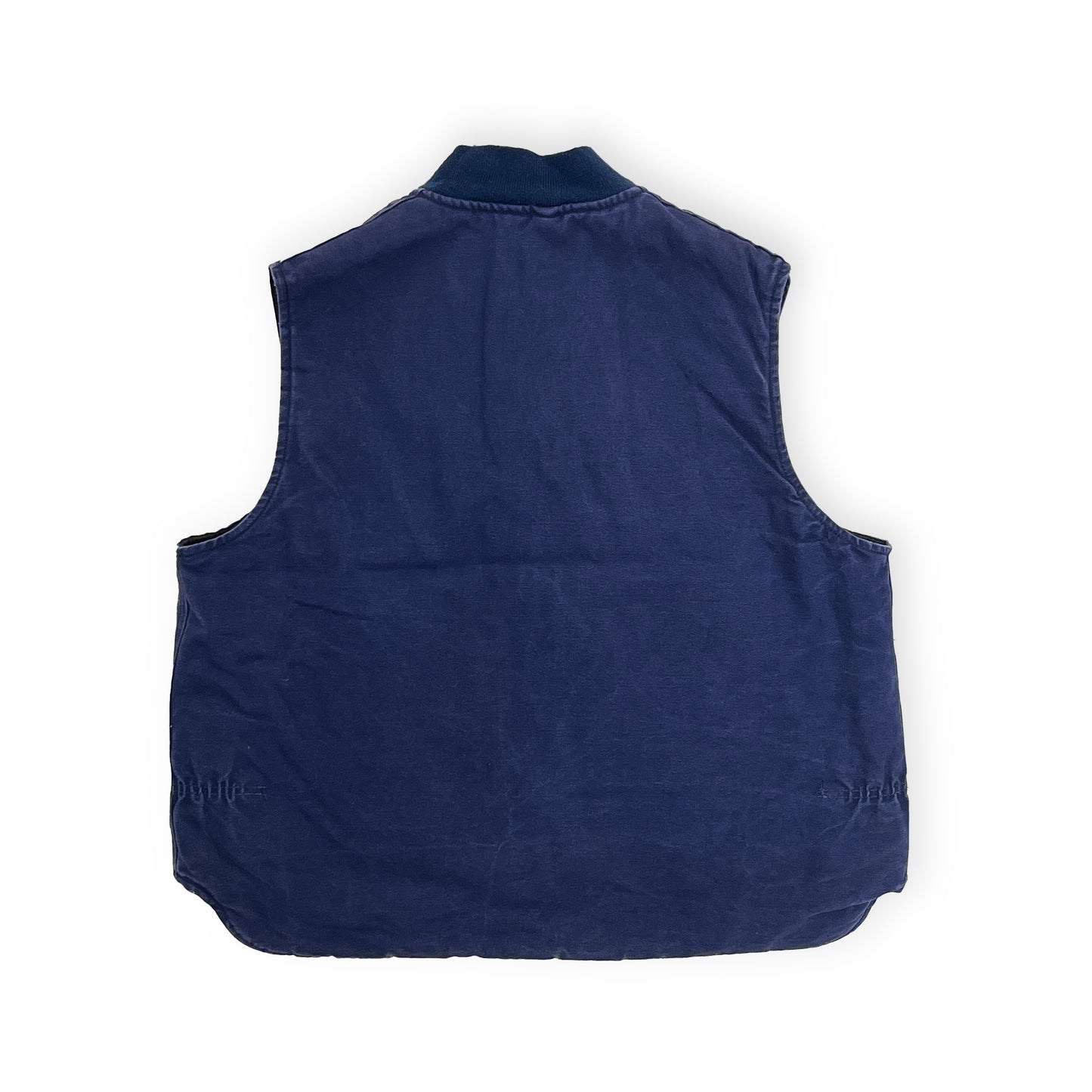 80's Carhartt Duck Vest 胸パッチ Navy Size (XXL)位