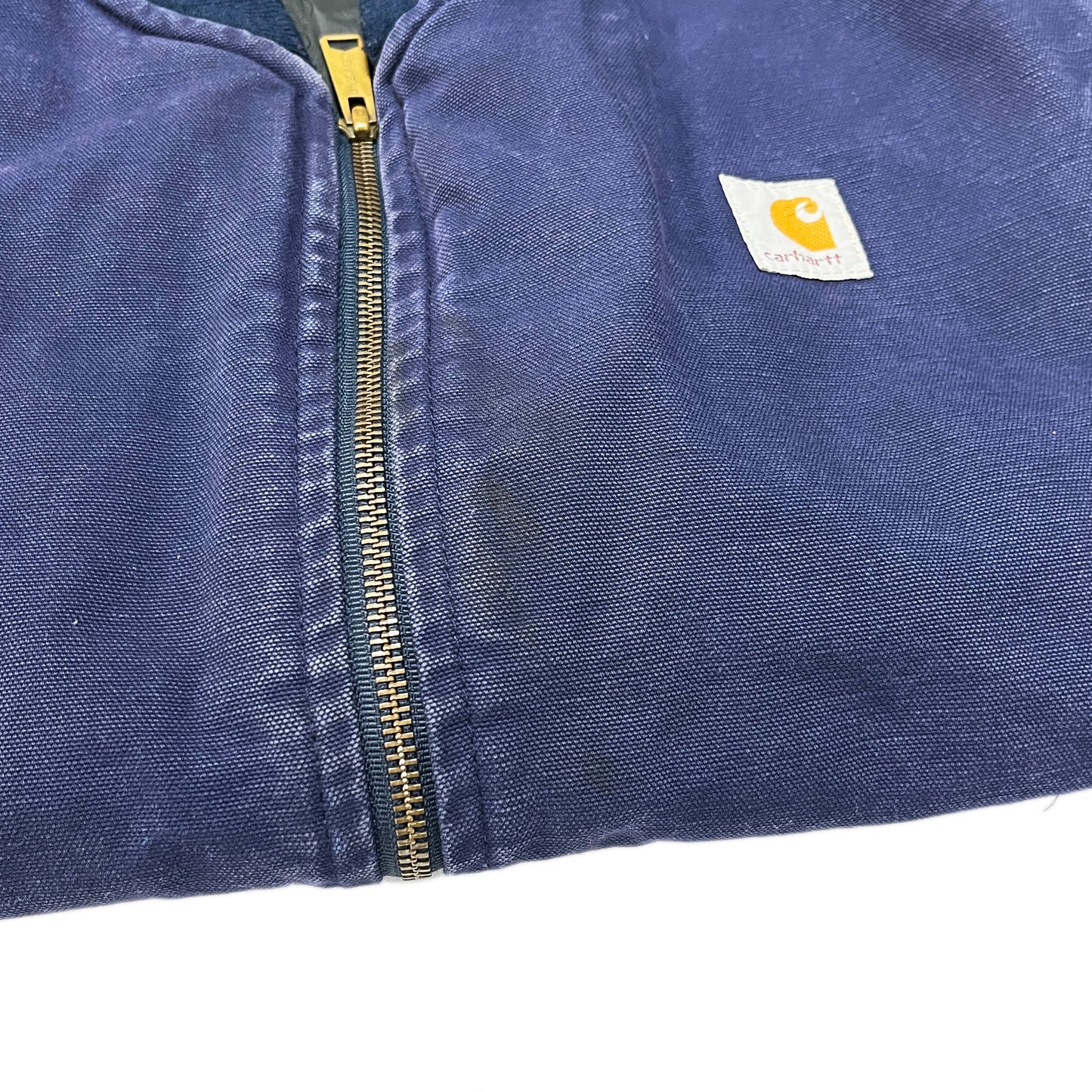 80's Carhartt Duck Vest 胸パッチ Navy Size (XXL)位