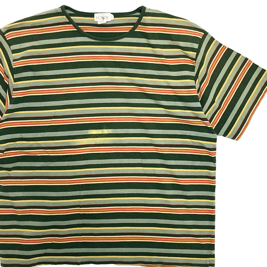 90's J.Crew 巨人タグ Border T グッドカラー Size (L)
