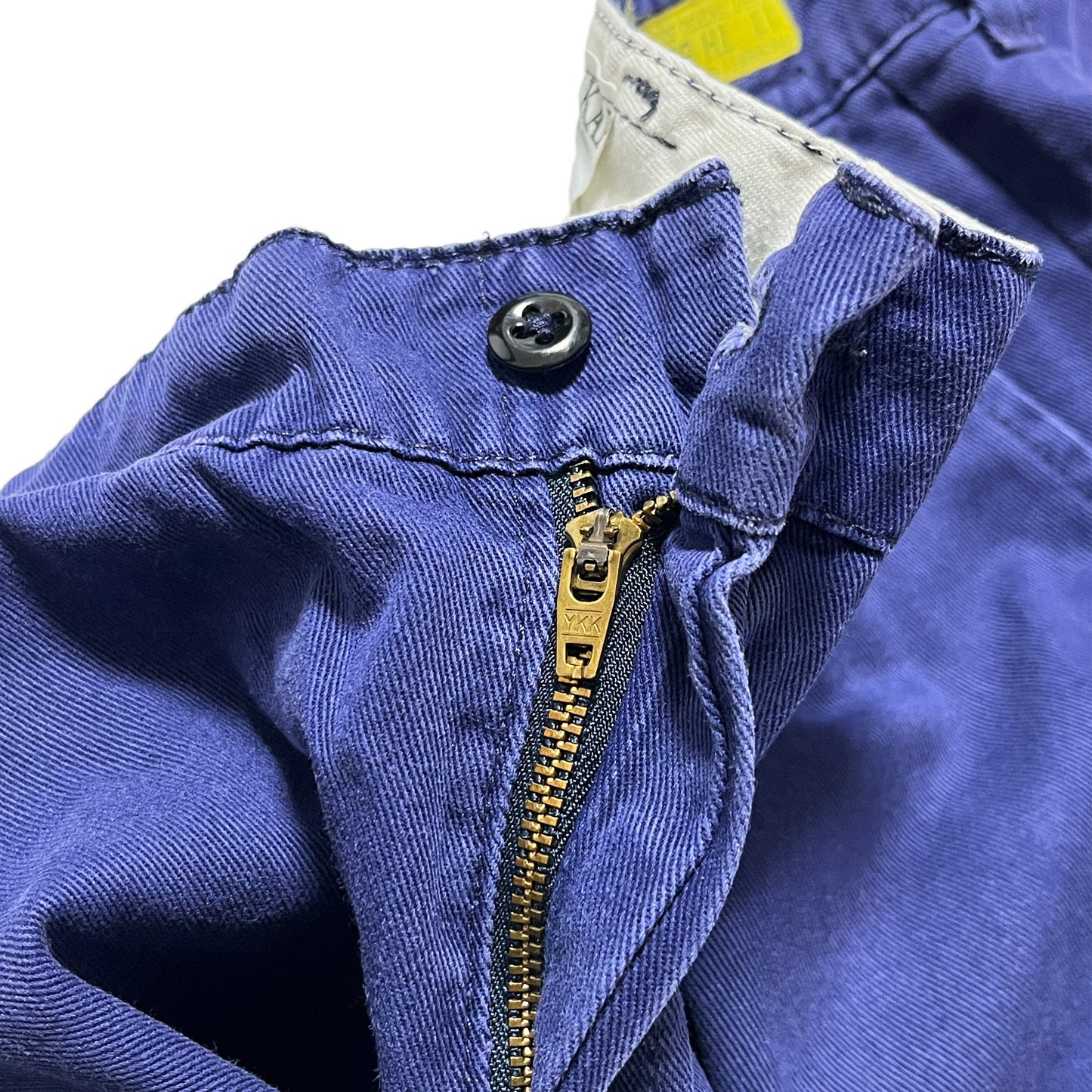 80s〜 RED KAP Work PT W35 L27 ブランドタグ 4 黄色いタグ サイズ表記と洗濯表示が見える