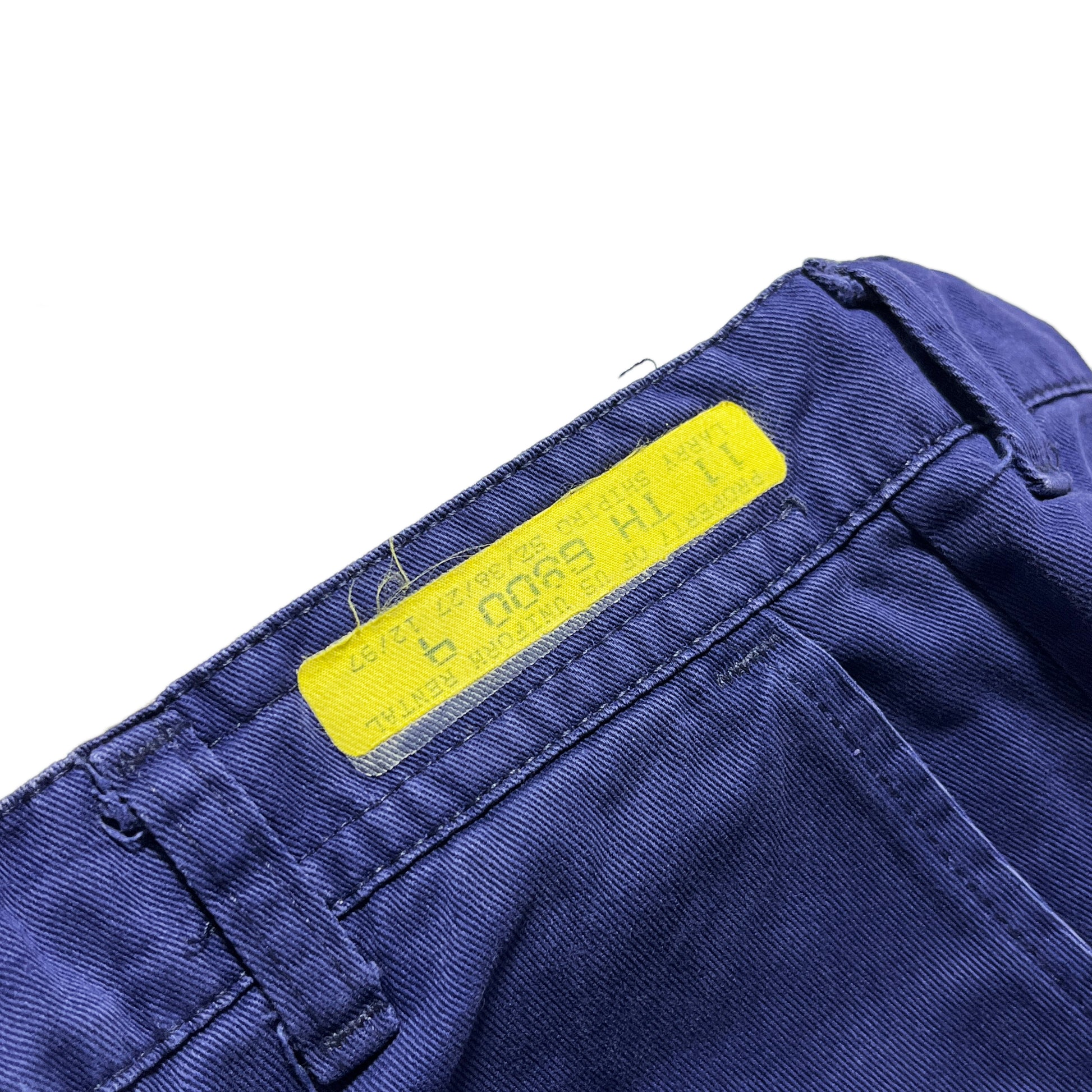 80s〜 RED KAP Work PT W35 L27 ブランドタグ 5 黄色いタグ サイズ表記と洗濯表示が見える