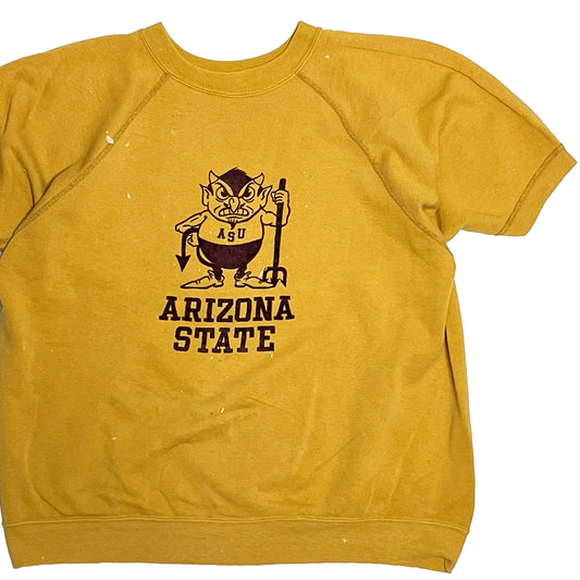 60's〜 Unknown S/S Sweat "ARIZONA STATE" 両面プリント Size (L)位