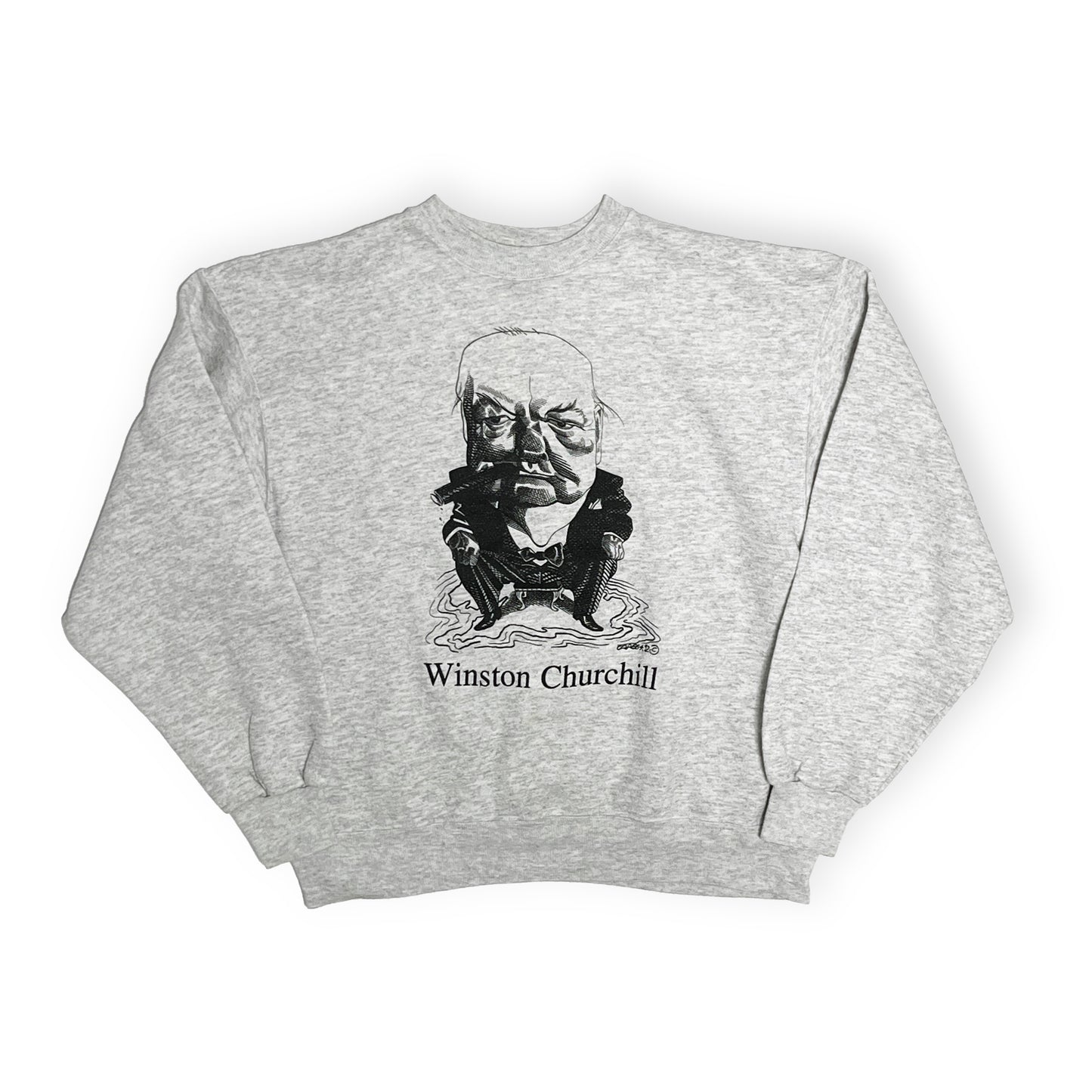 90's Hanes Winston Churchill Sweat "Largely Literary" Size (XL)