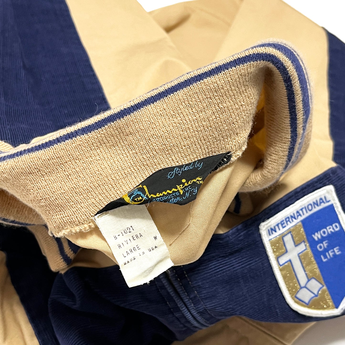 70's Champion Sing Top コーズ切り替え "International Word of Life" Size (L)