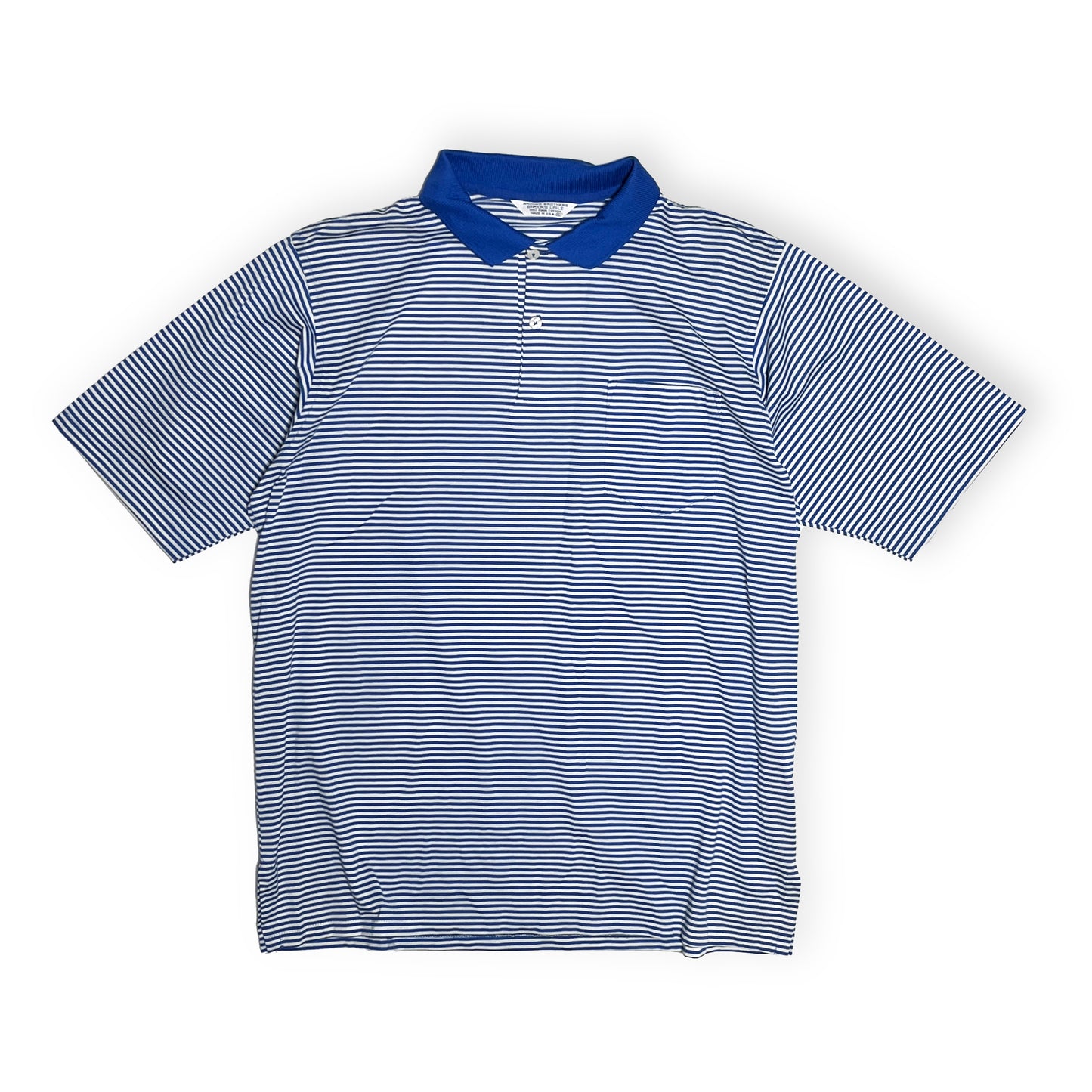 80's〜 Brooks Brothers Border Polo SH Size (XL) アメリカ製