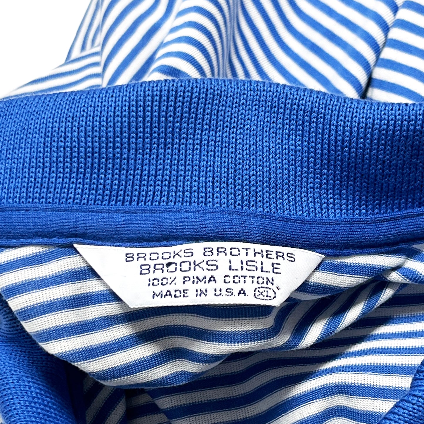 80's〜 Brooks Brothers Border Polo SH Size (XL) アメリカ製
