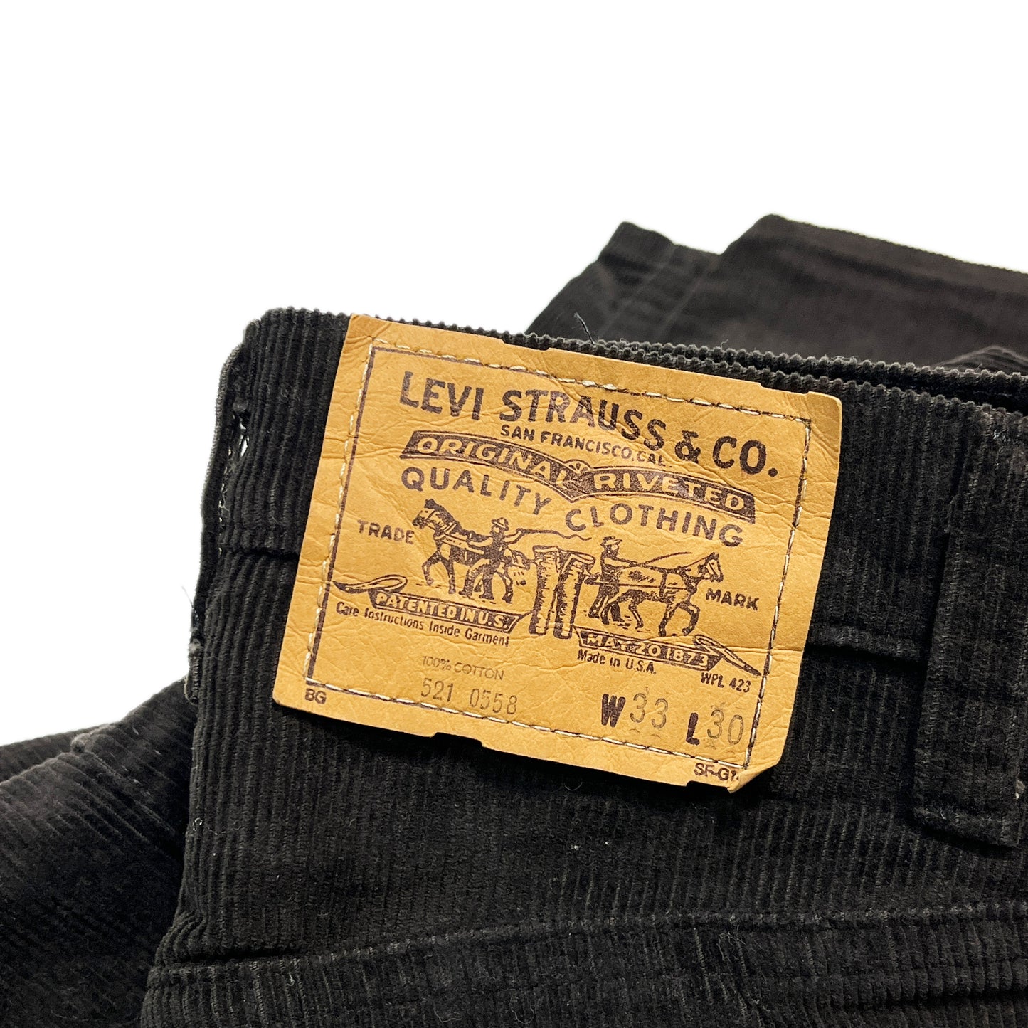 80's Levi's 521 Cords PT ボタンフライ Size (W33 L30)位