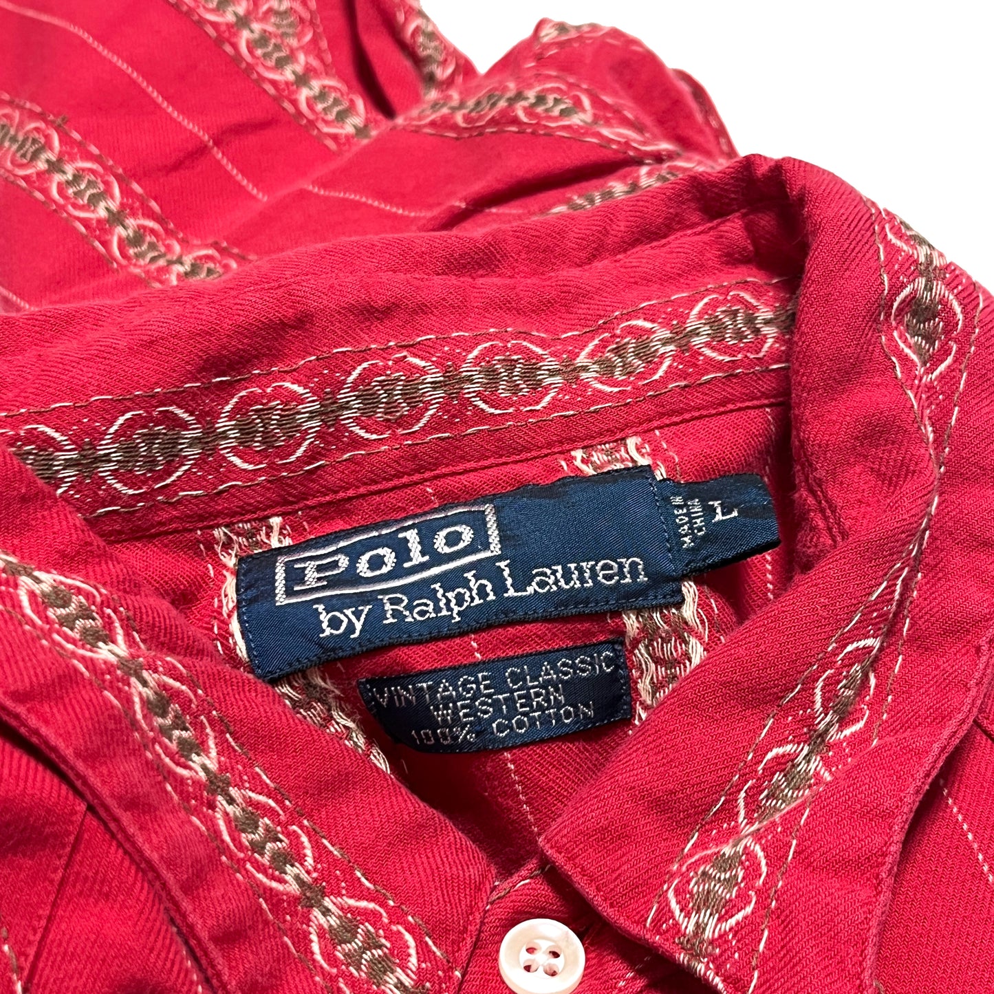 Ralph Lauren S/S Western SH Size (L)