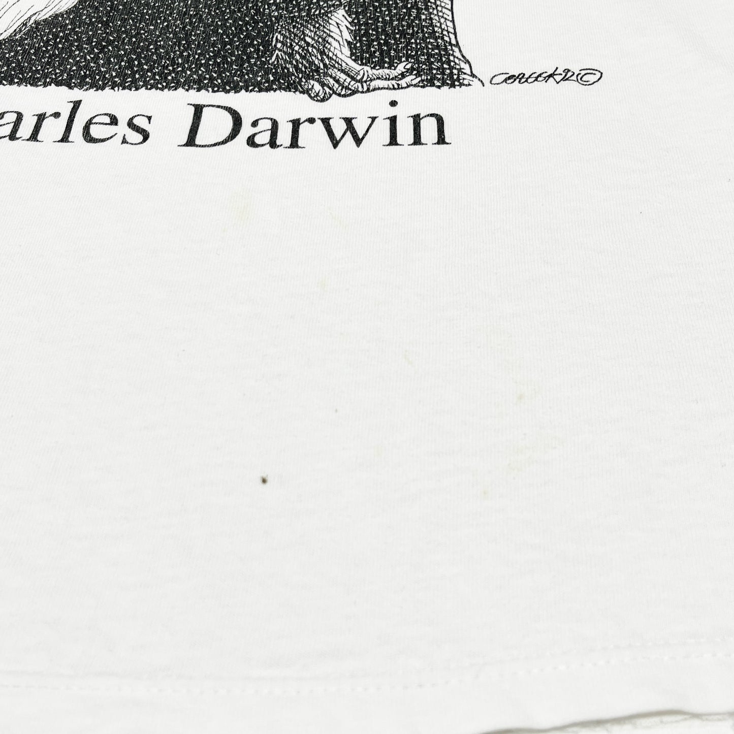 90's SOFFE SHIRTS Largely Literary Series "Darwin" T Size (L)