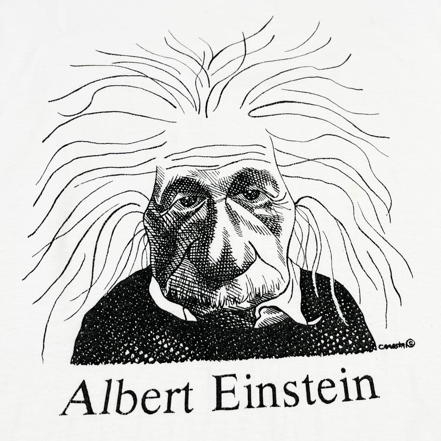 90's SOFFE SHIRTS Largely Literary Series "Albert Einstein" T Size (L)