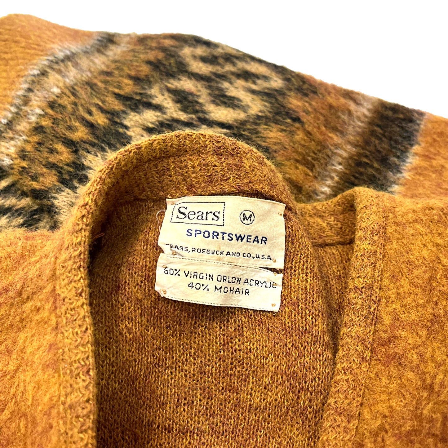 60's〜 Sears Mohair Cardigan Size (M) レア！