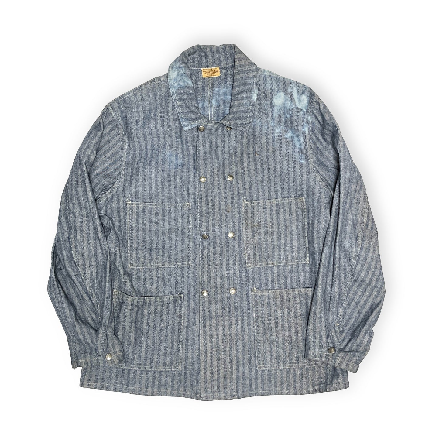 40's〜 DUBBLE WARE Coverall Wブレスト Wボタン Size (44)位 レア！