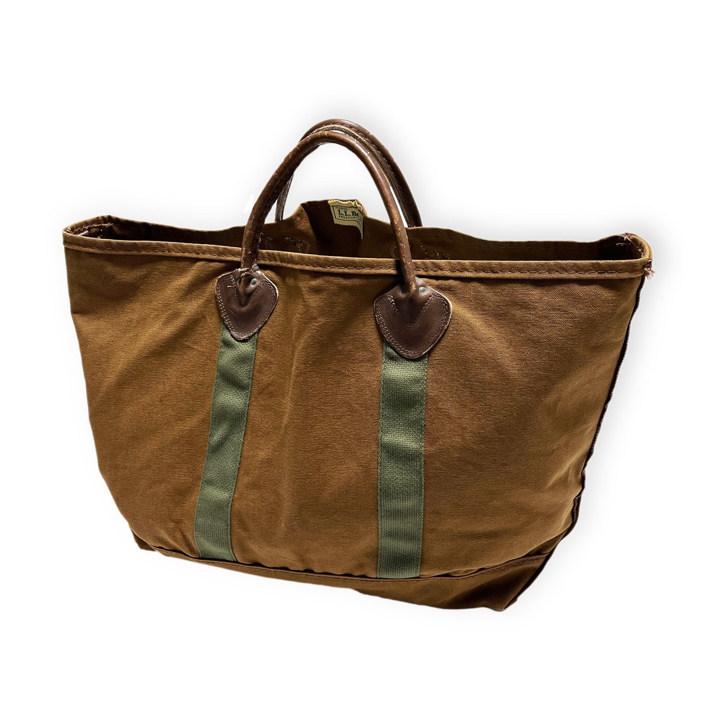80's L.L.Bean TOTE ブラウン レザーハンドル Size (Large) 激レア！