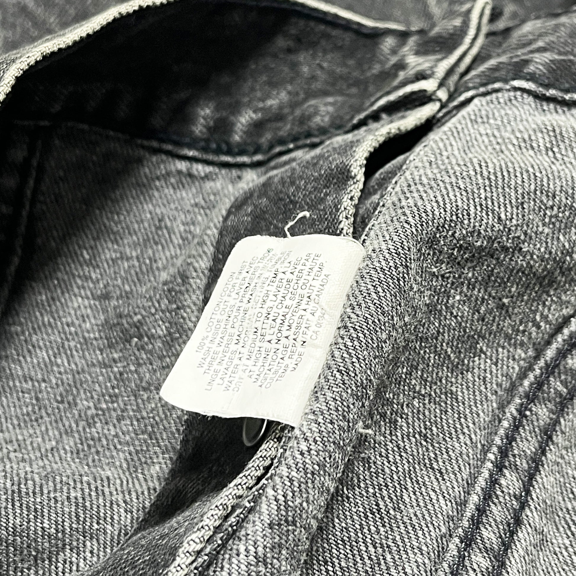 80s〜 Levi's 75505 Black Denim JKT オレンジタブ 38 カナダ製 サイズ表記 38 75505-0319
